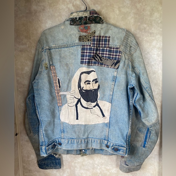 Levi's Other - Vintage 70s 80s Levis OOAK Zig Zag Man Patchwork Denim Trucker Jacket Smoker